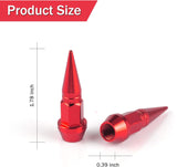45mm spiked aluminium valve caps 4-pack — view 3