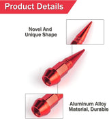 45mm spiked aluminium valve caps 4-pack — view 4