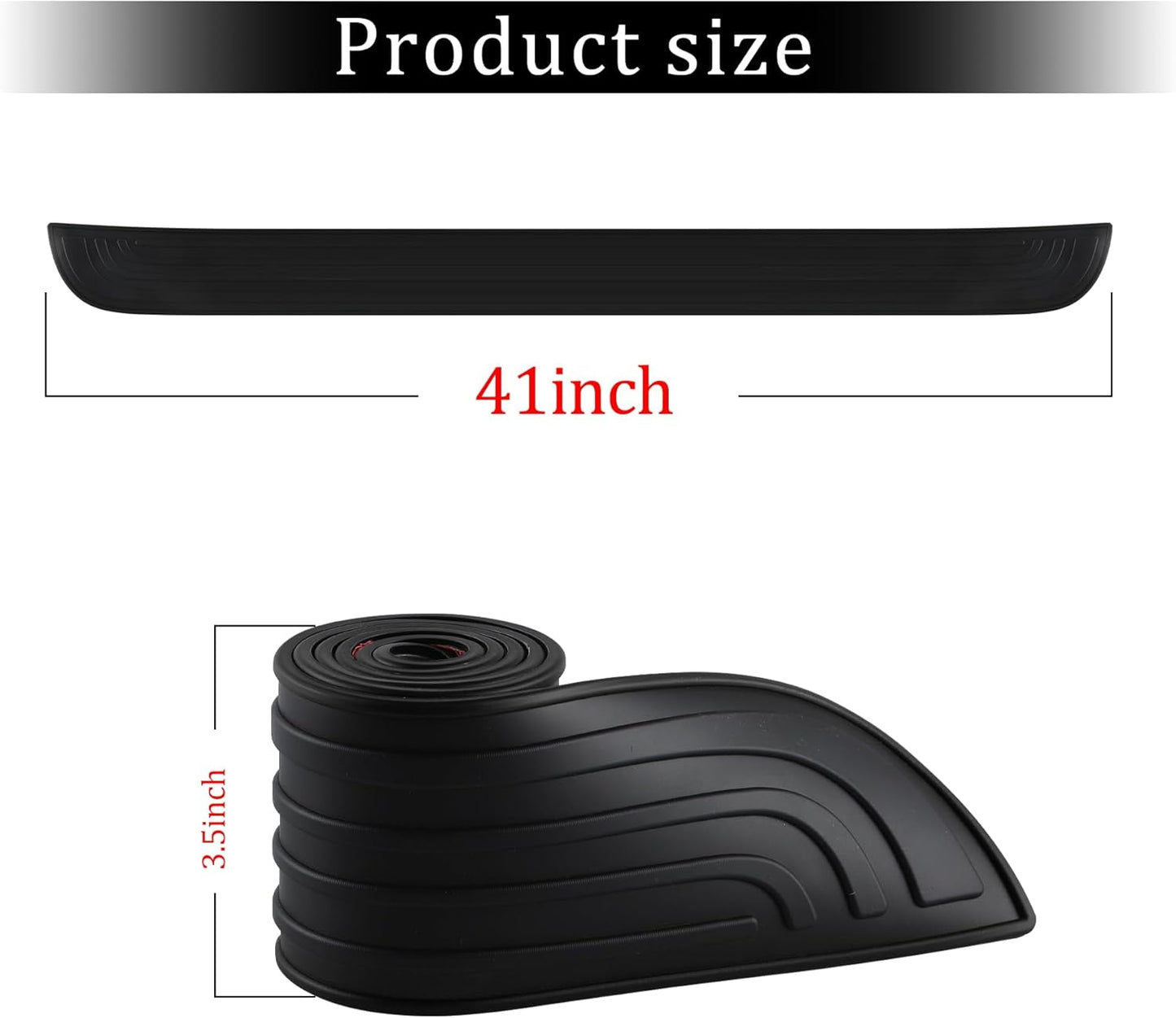 Car rear bumper protector 41 inch — view 3