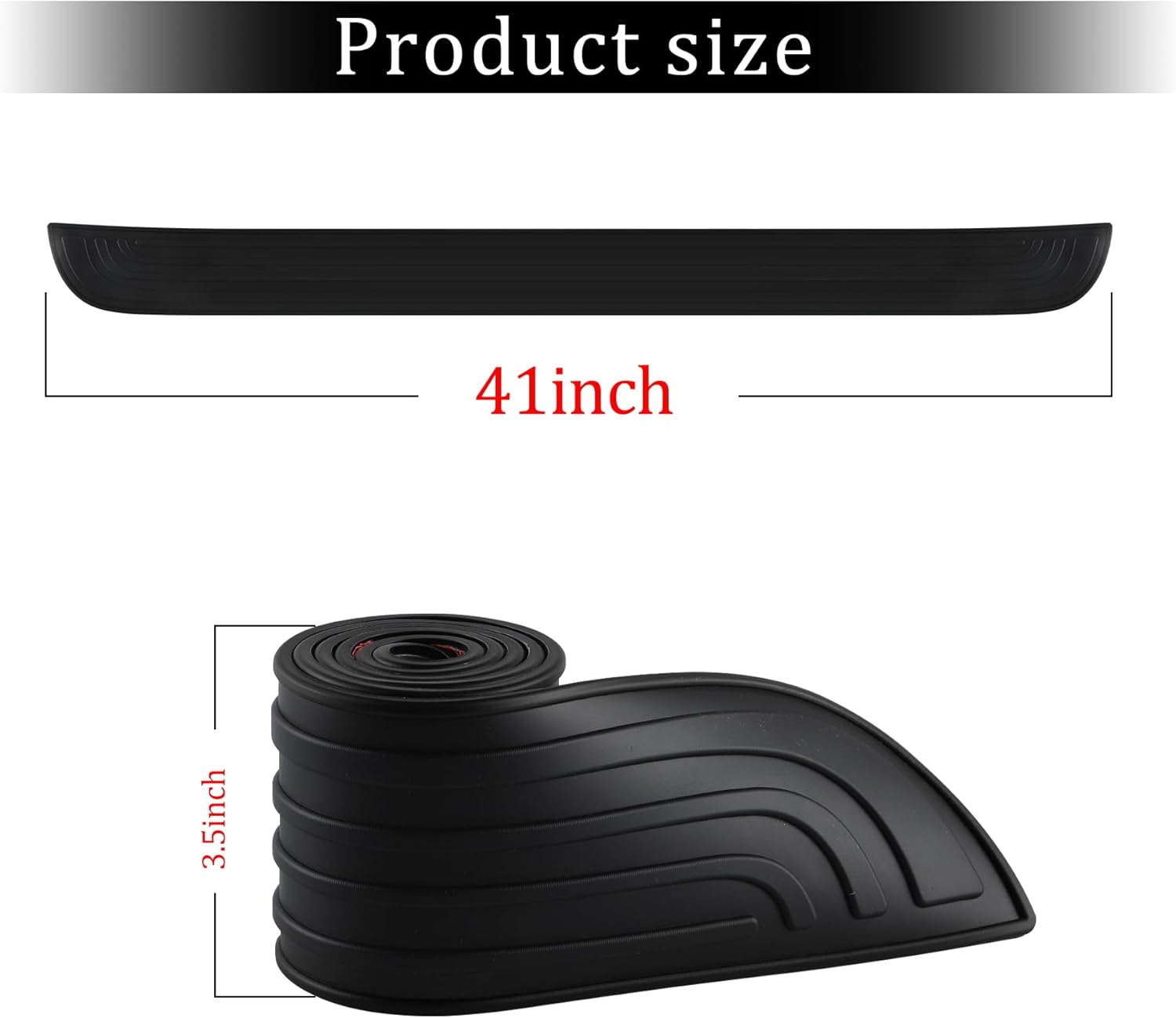 Car rear bumper protector 41 inch — view 3