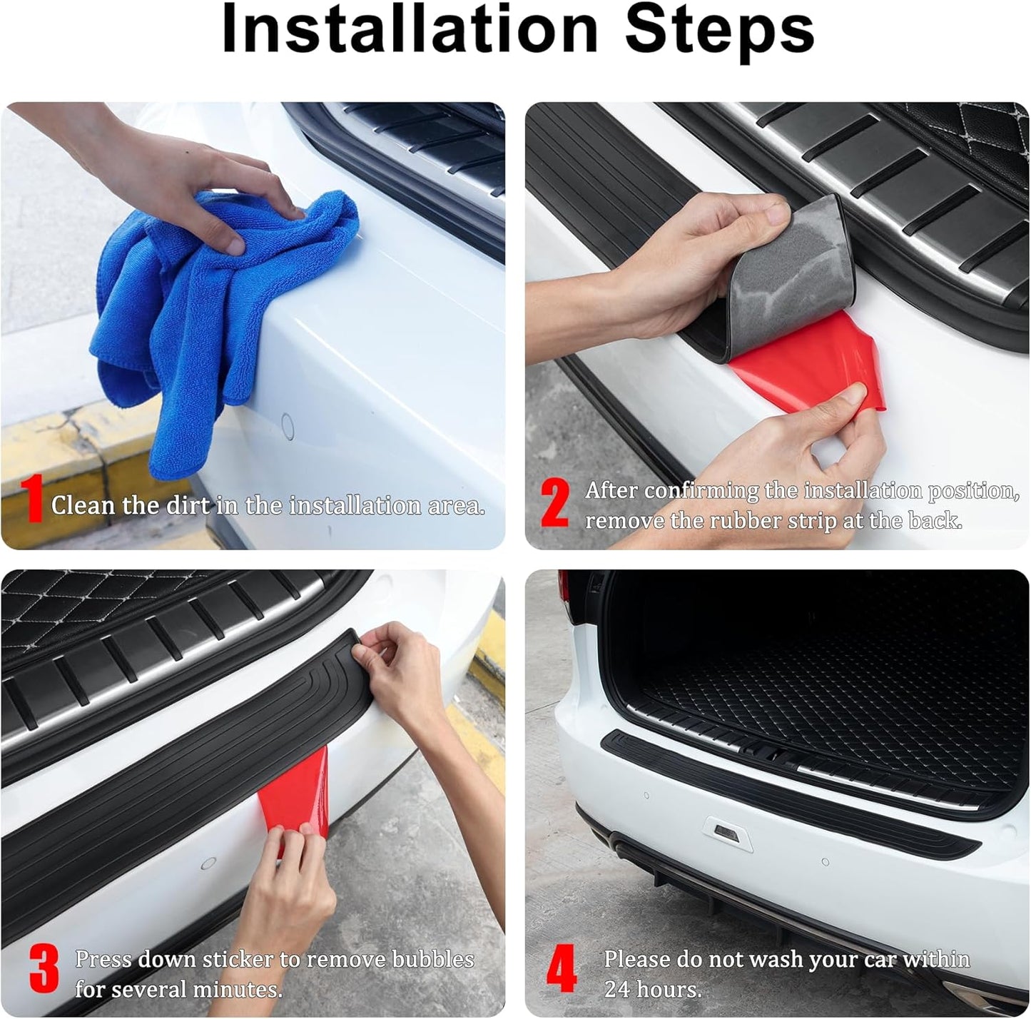 Car rear bumper protector 41 inch — view 5