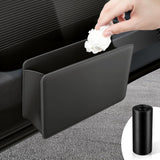 Leather car door trash can — view 2