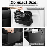 Leather car door trash can — view 5