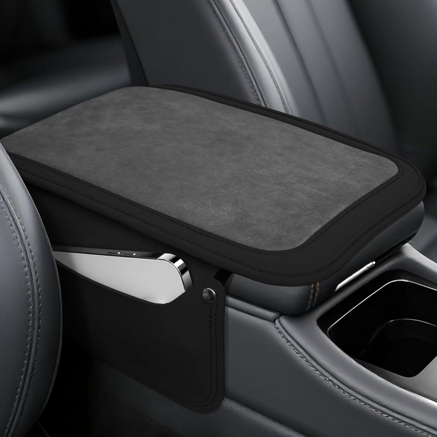 Car furry center console cover — view 2
