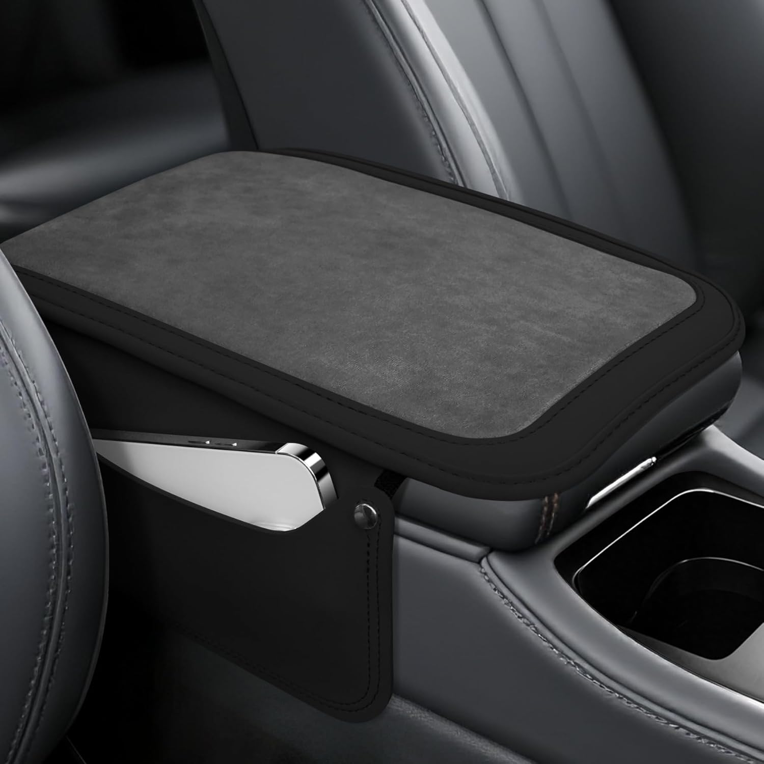 Car furry center console cover — view 2