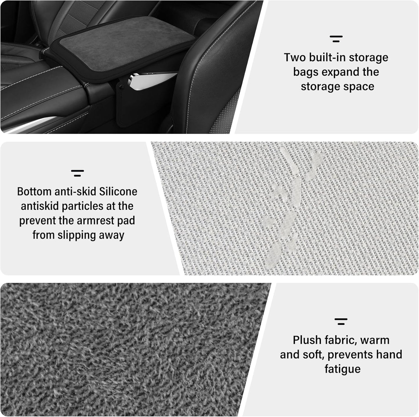 Car furry center console cover — view 4