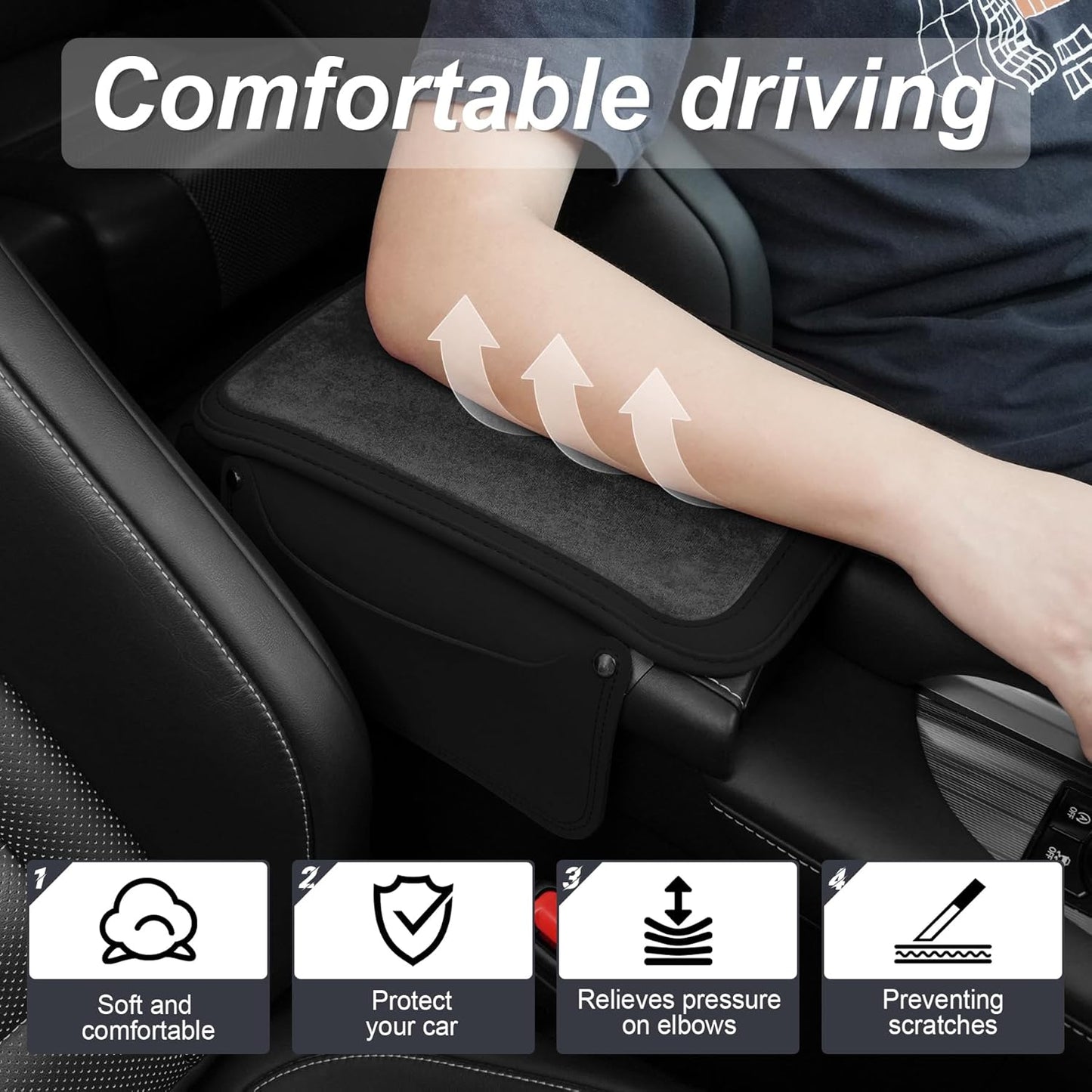 Car furry center console cover — view 7