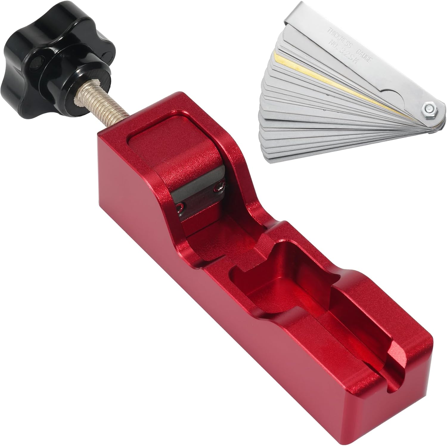 Spark plug gap tool with feeler gauge — view 2