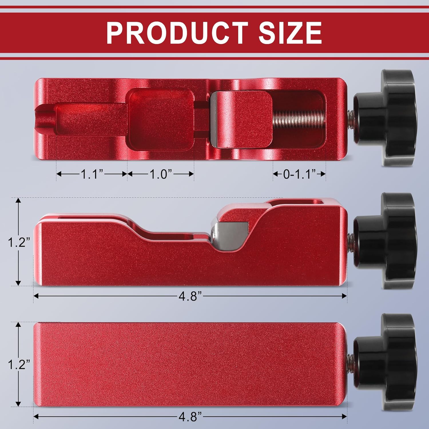 Spark plug gap tool with feeler gauge — view 3