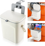 Car trash can with lid and phone holder — view 2