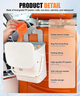 Car trash can with lid and phone holder — view 4