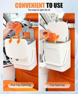 Car trash can with lid and phone holder — view 5
