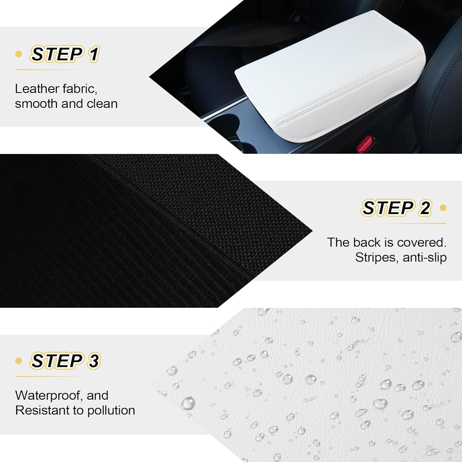 Tesla Model 3 Y armrest cover — view 4