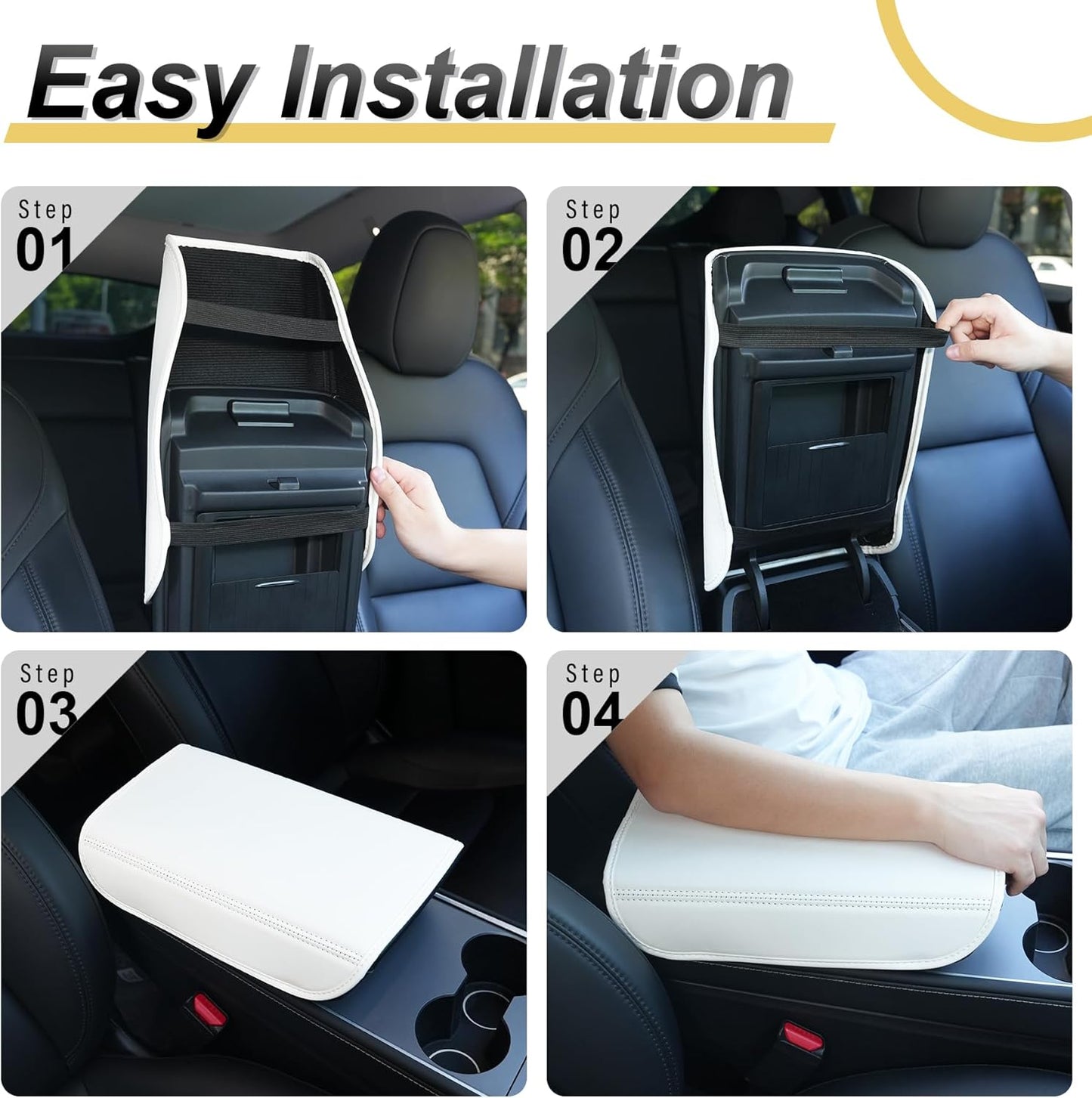Tesla Model 3 Y armrest cover — view 6