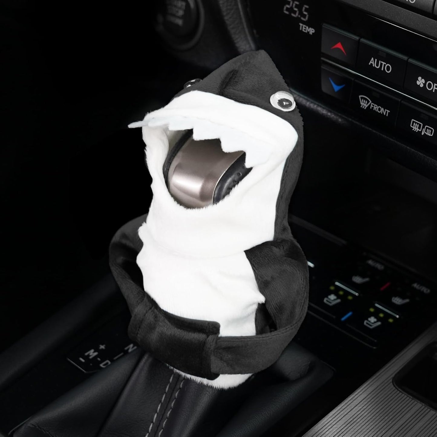 Cute shark car gear shift cover — view 2