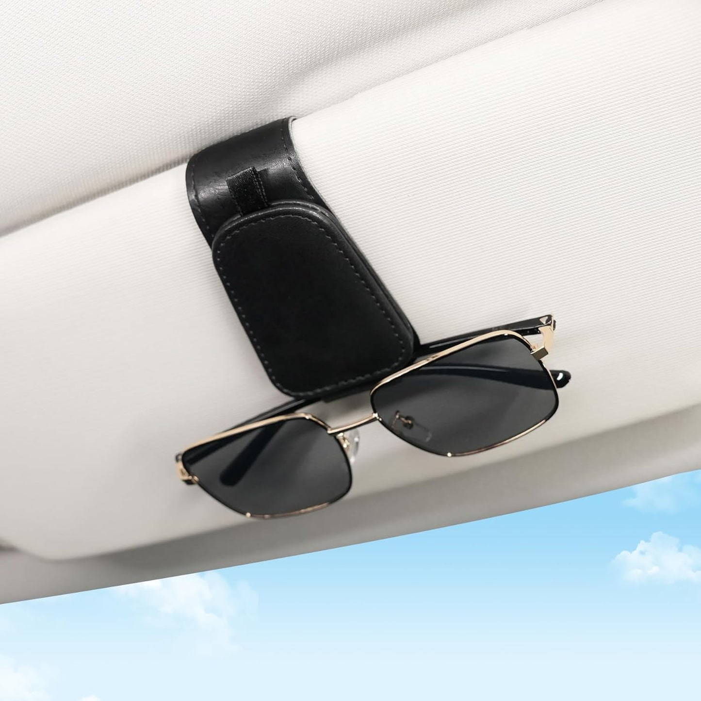 2 pack car visor sunglasses holder clip — view 3