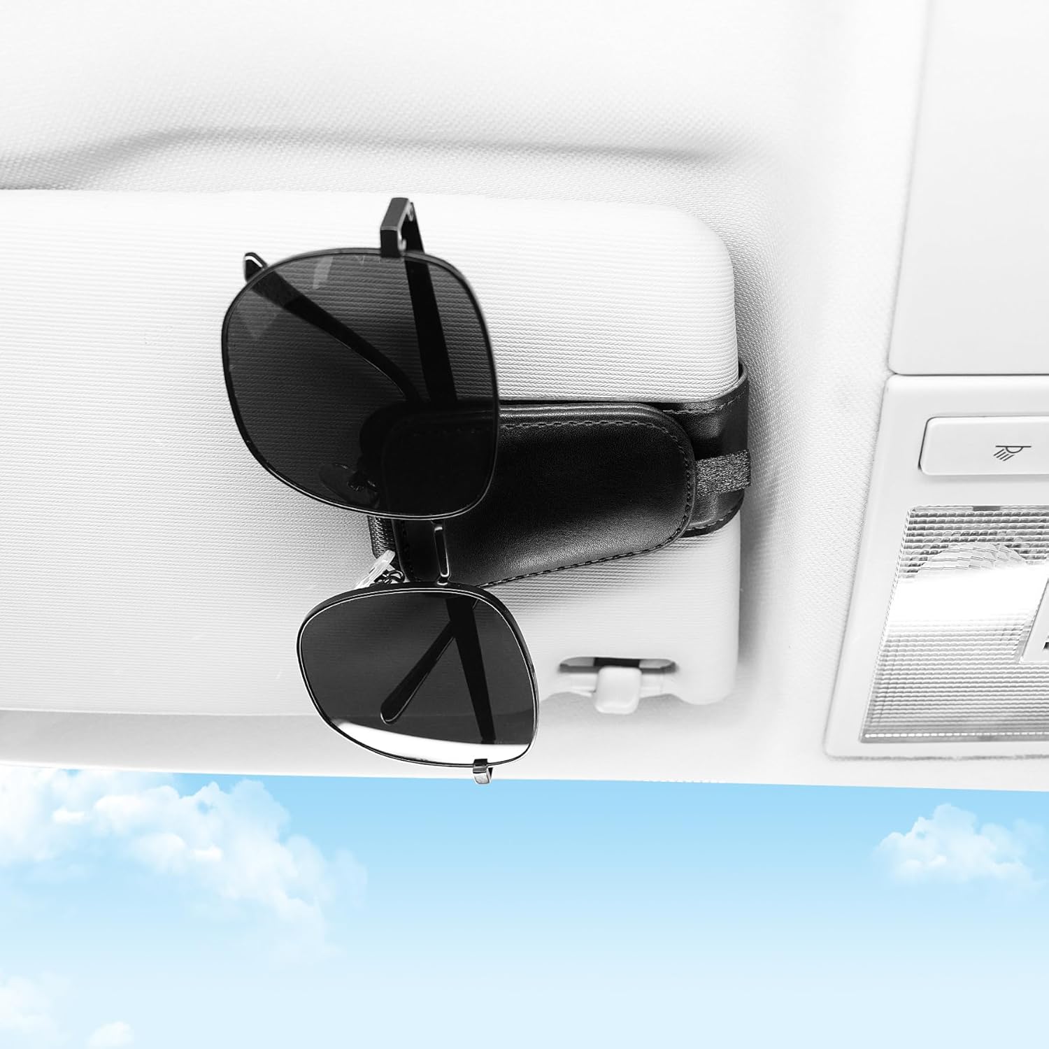 2 pack car visor sunglasses holder clip — view 4