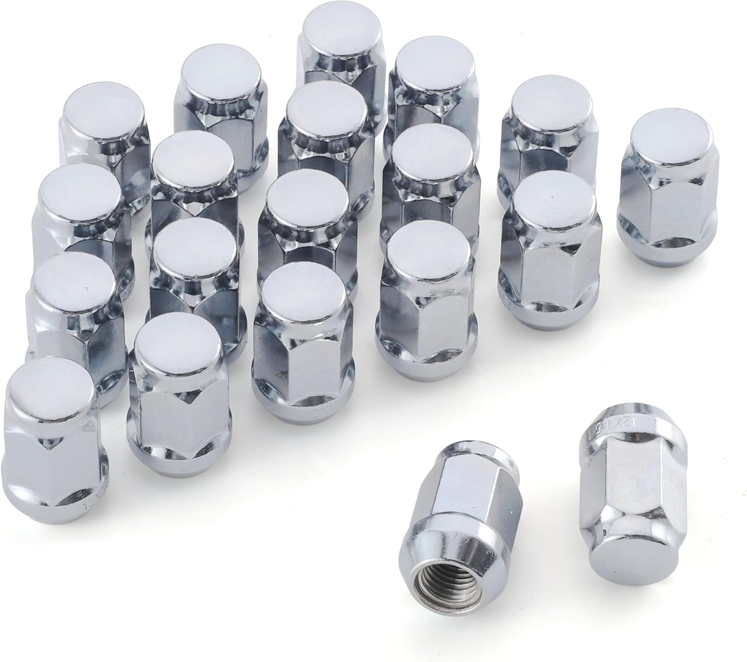20 pcs M12x1.5 chrome wheel lug nuts — view 2