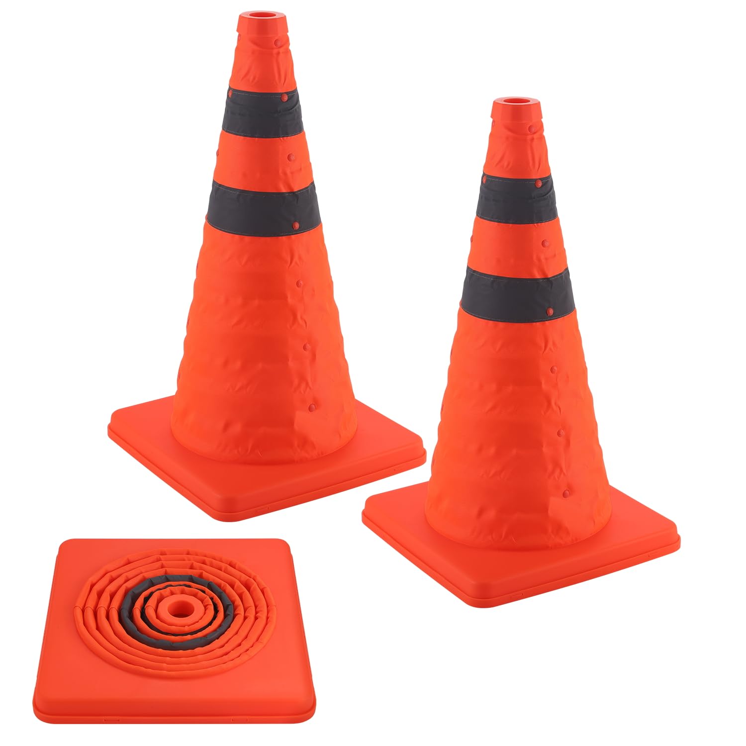 18 inch collapsible traffic cones 2-pack — view 2