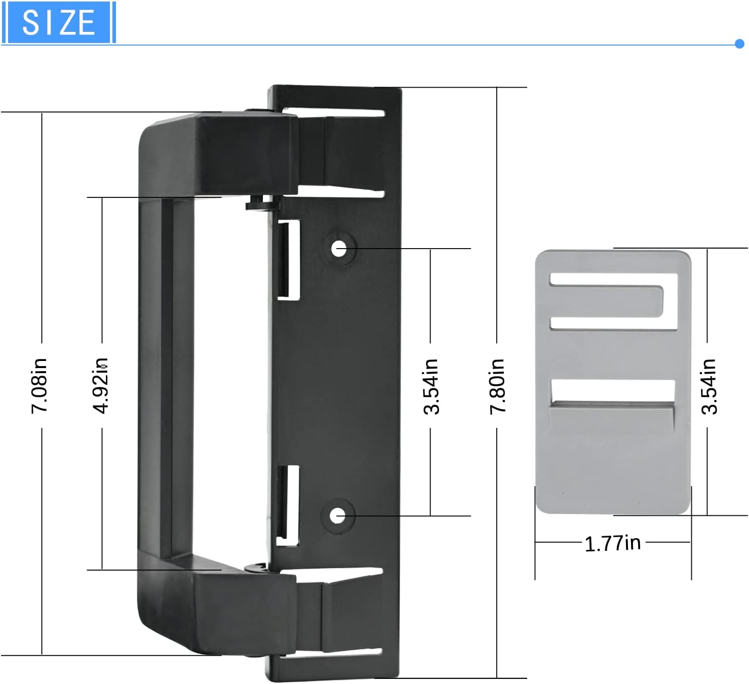 2 pack RV refrigerator door handle grip — view 4