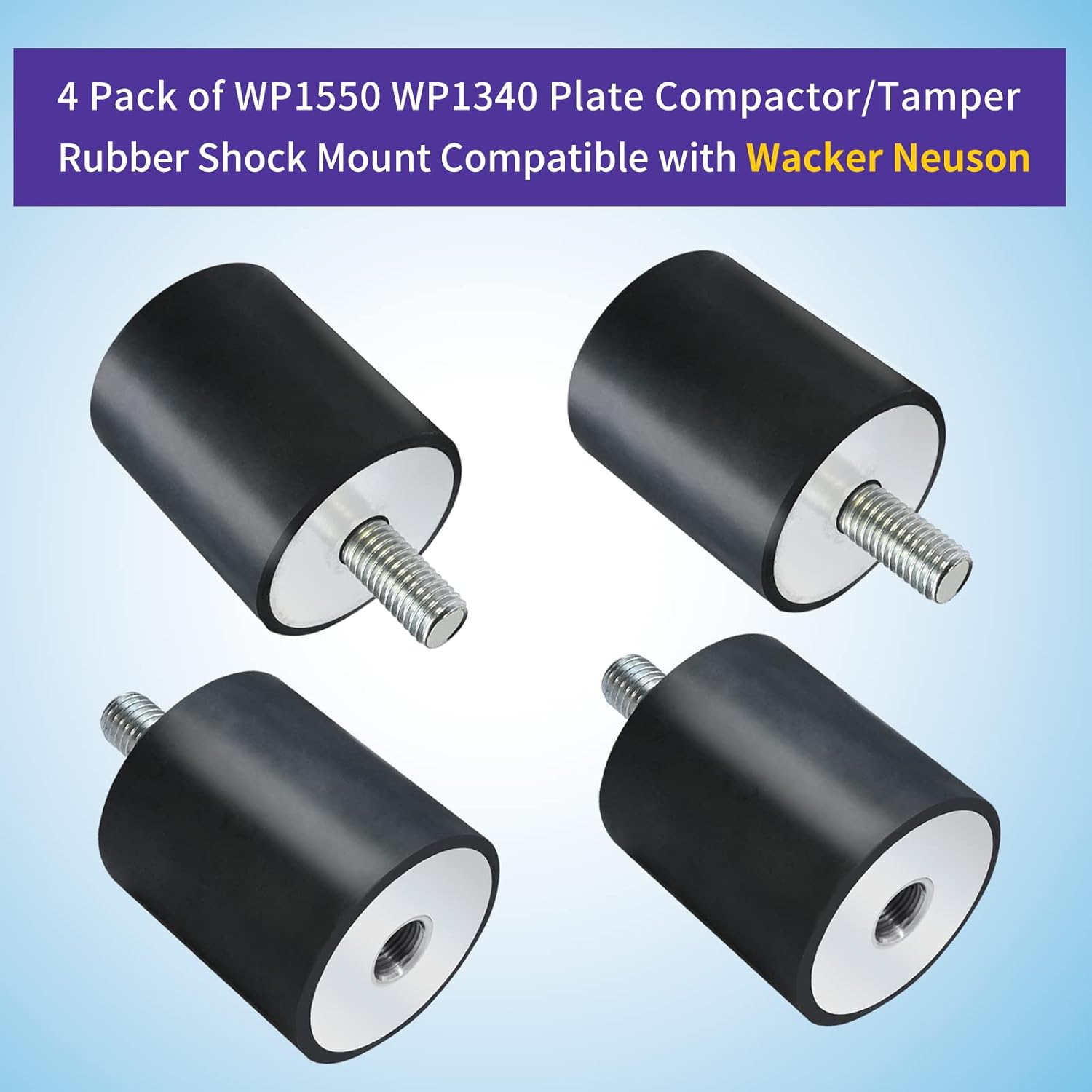 4 pack Wacker Neuson rubber shock mount — view 5
