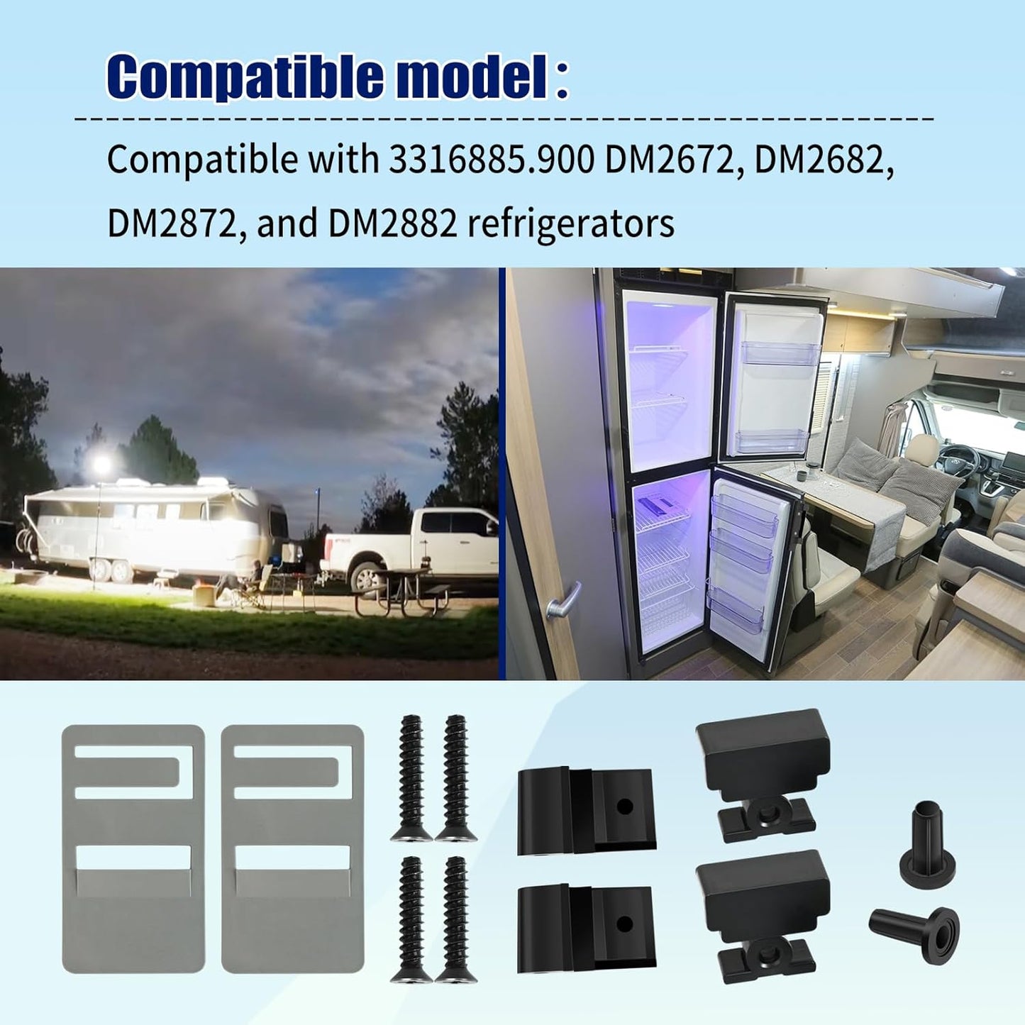 Dometic RV refrigerator hinge repair kit — view 4