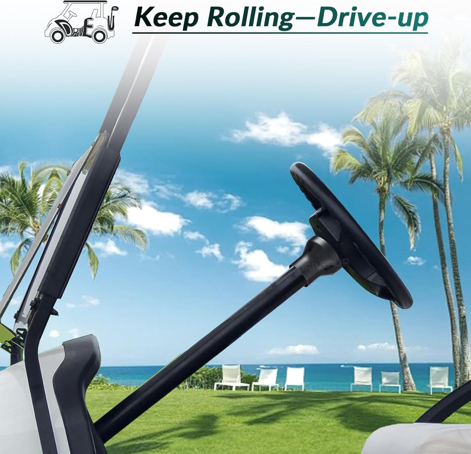 EZGO TXT RXV steering wheel adapter — view 3