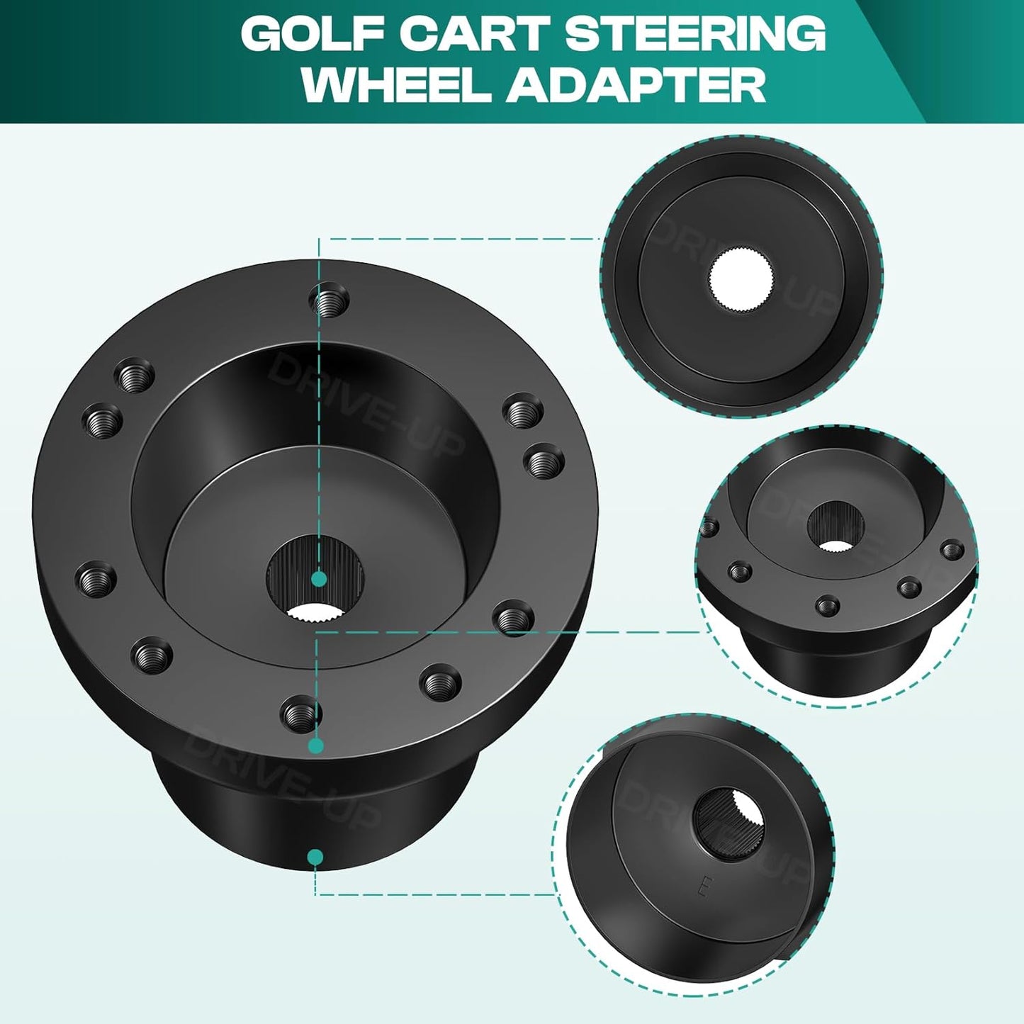 EZGO TXT RXV steering wheel adapter — view 7