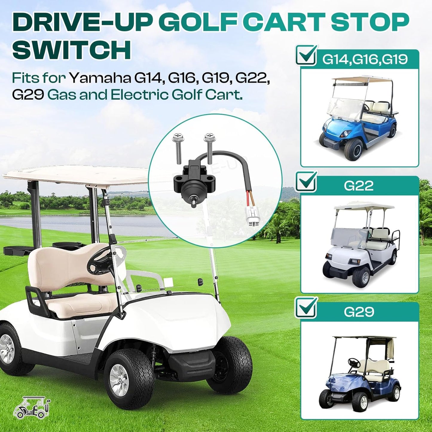 Yamaha golf cart stop switch — view 6
