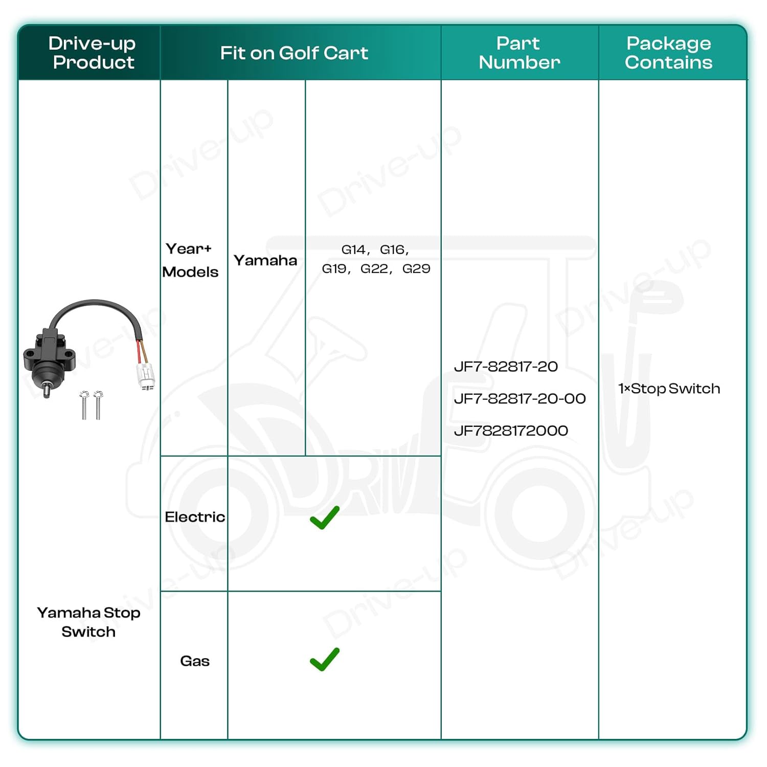 Yamaha golf cart stop switch — view 8