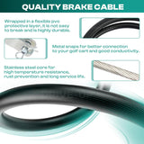 2 pcs Club Car Precedent brake cable — view 3