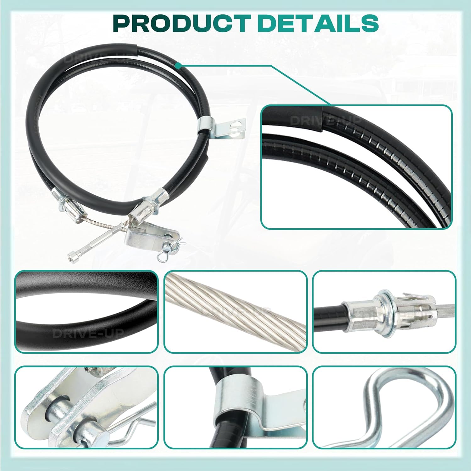 2 pcs Club Car Precedent brake cable — view 4