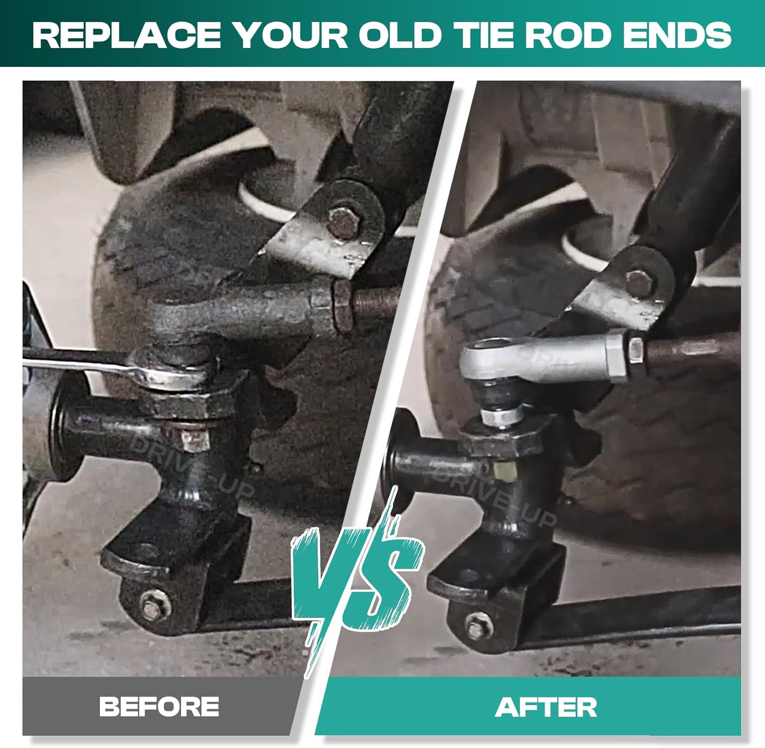 Club Car Precedent tie rod ends set — view 6