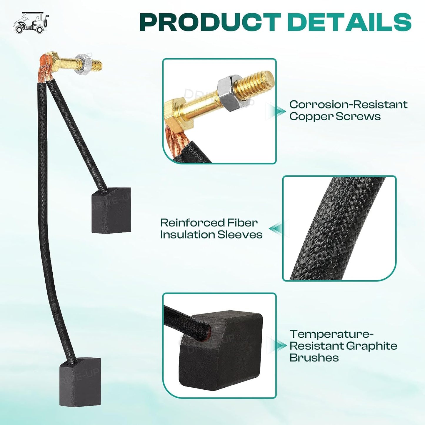 Golf cart ADC motor brush kit — view 4