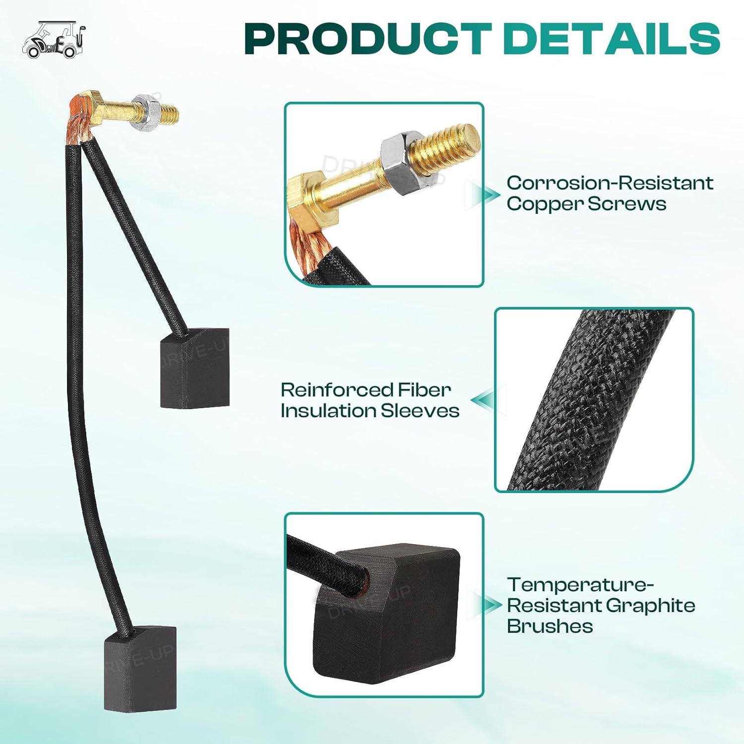 Golf cart ADC motor brush kit — view 4