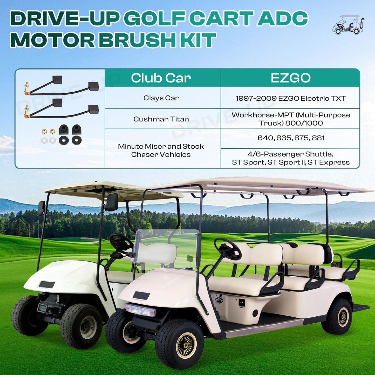 Golf cart ADC motor brush kit — view 6