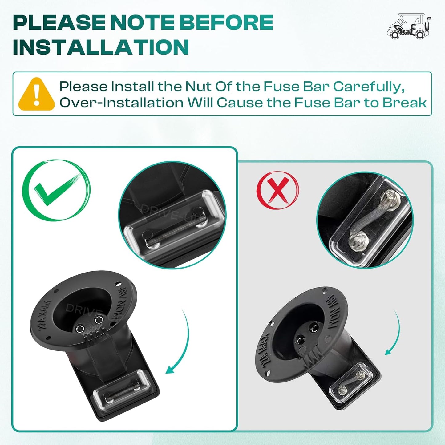 48V Club Car DS charger receptacle — view 4
