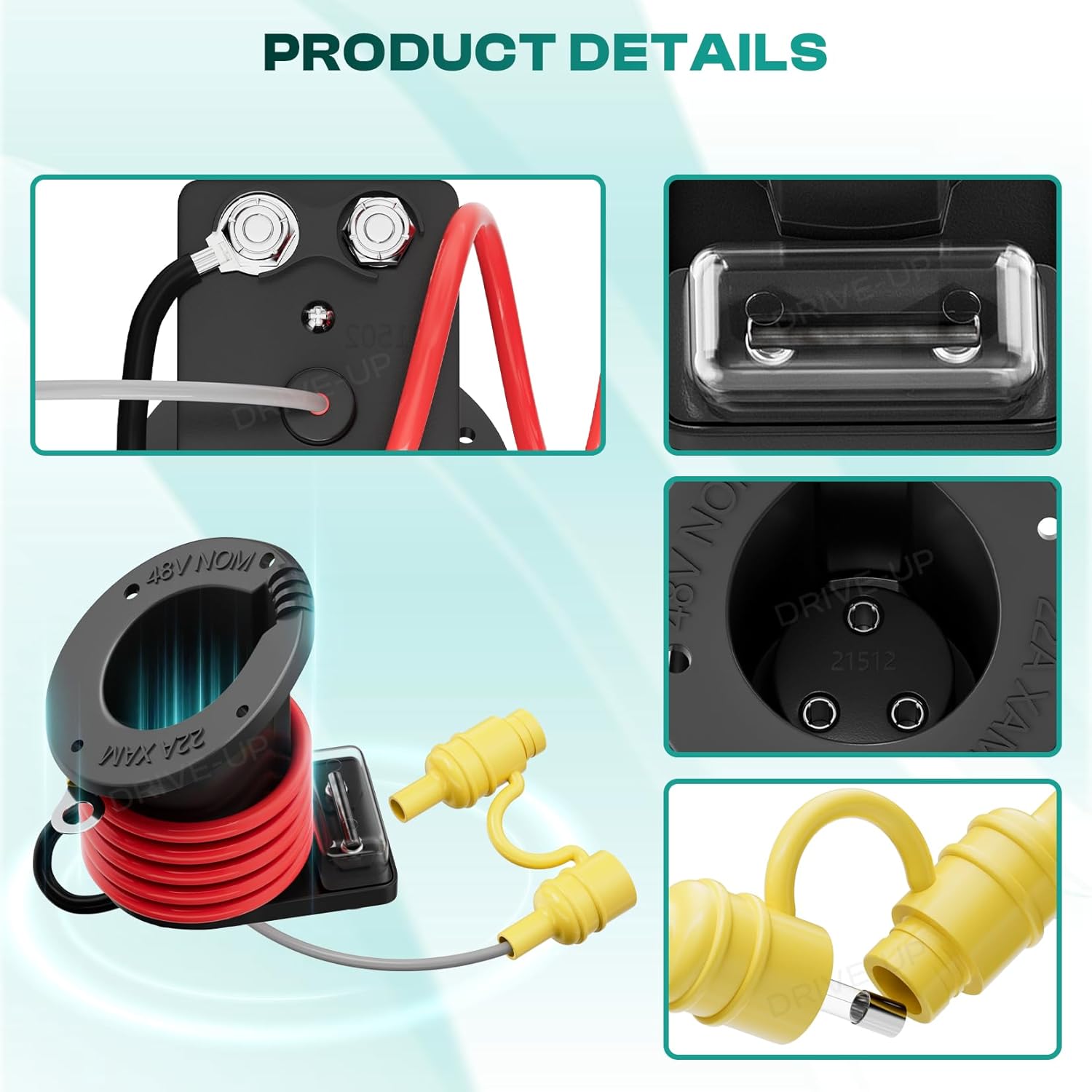 48V Club Car DS charger receptacle — view 5
