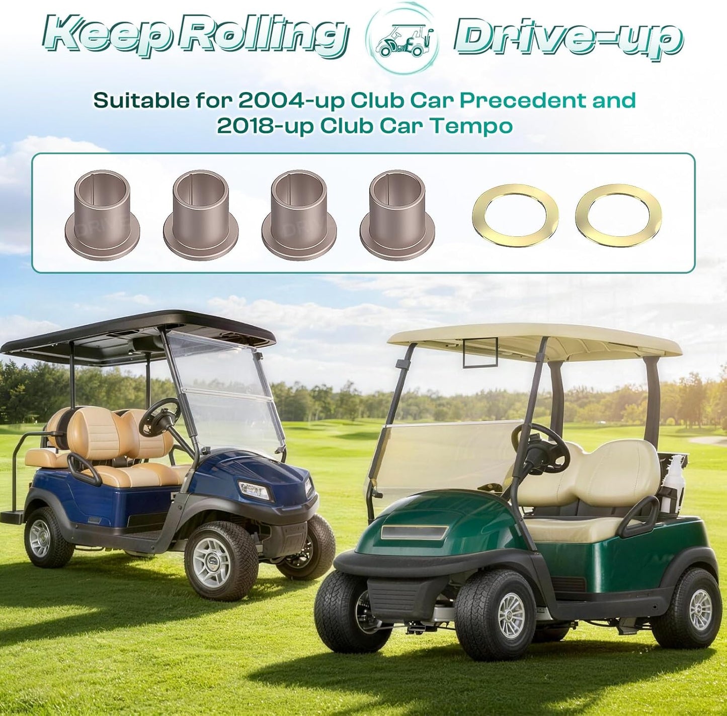 Club Car Precedent king pin bushing kit — view 3
