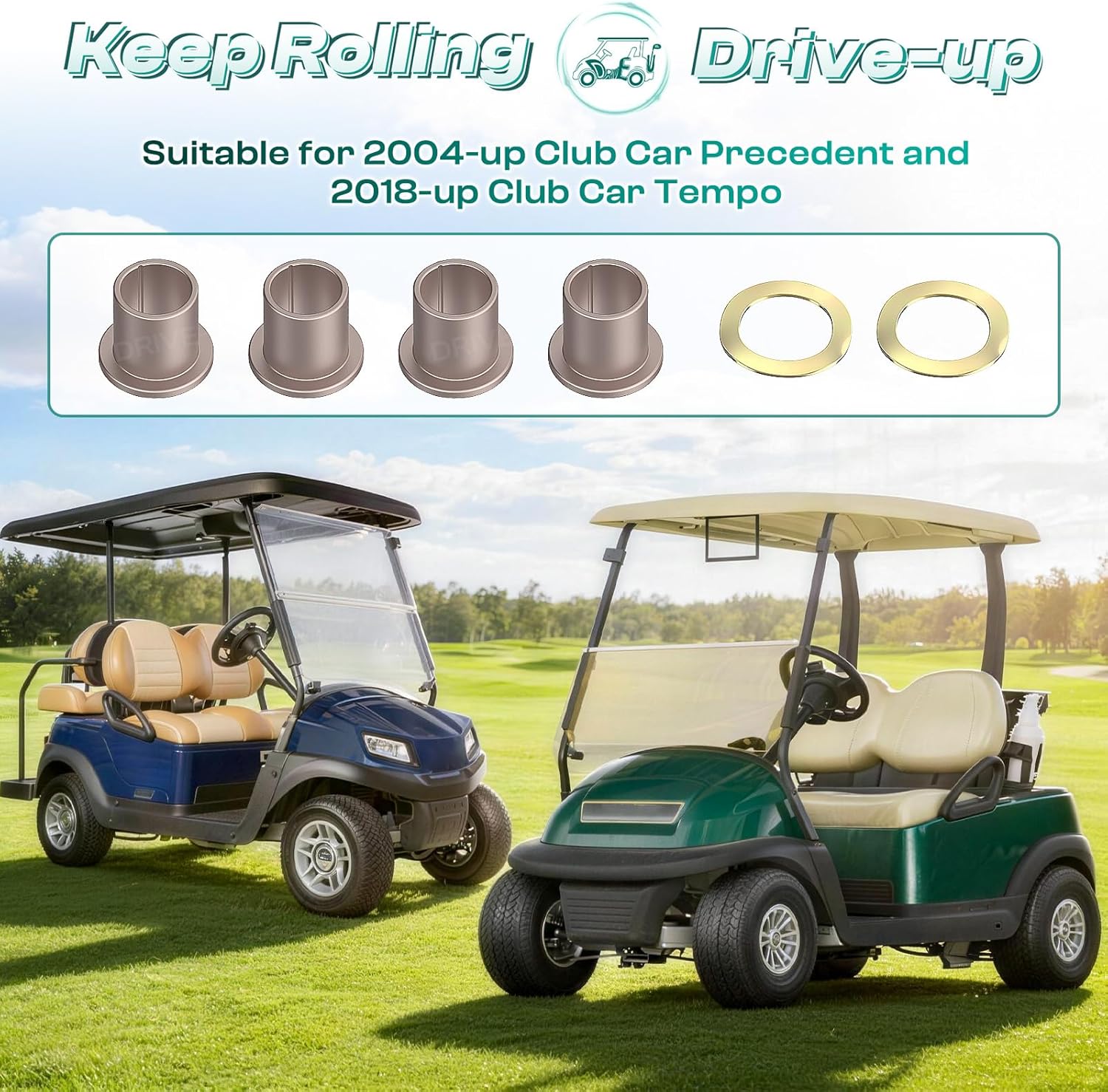 Club Car Precedent king pin bushing kit — view 3