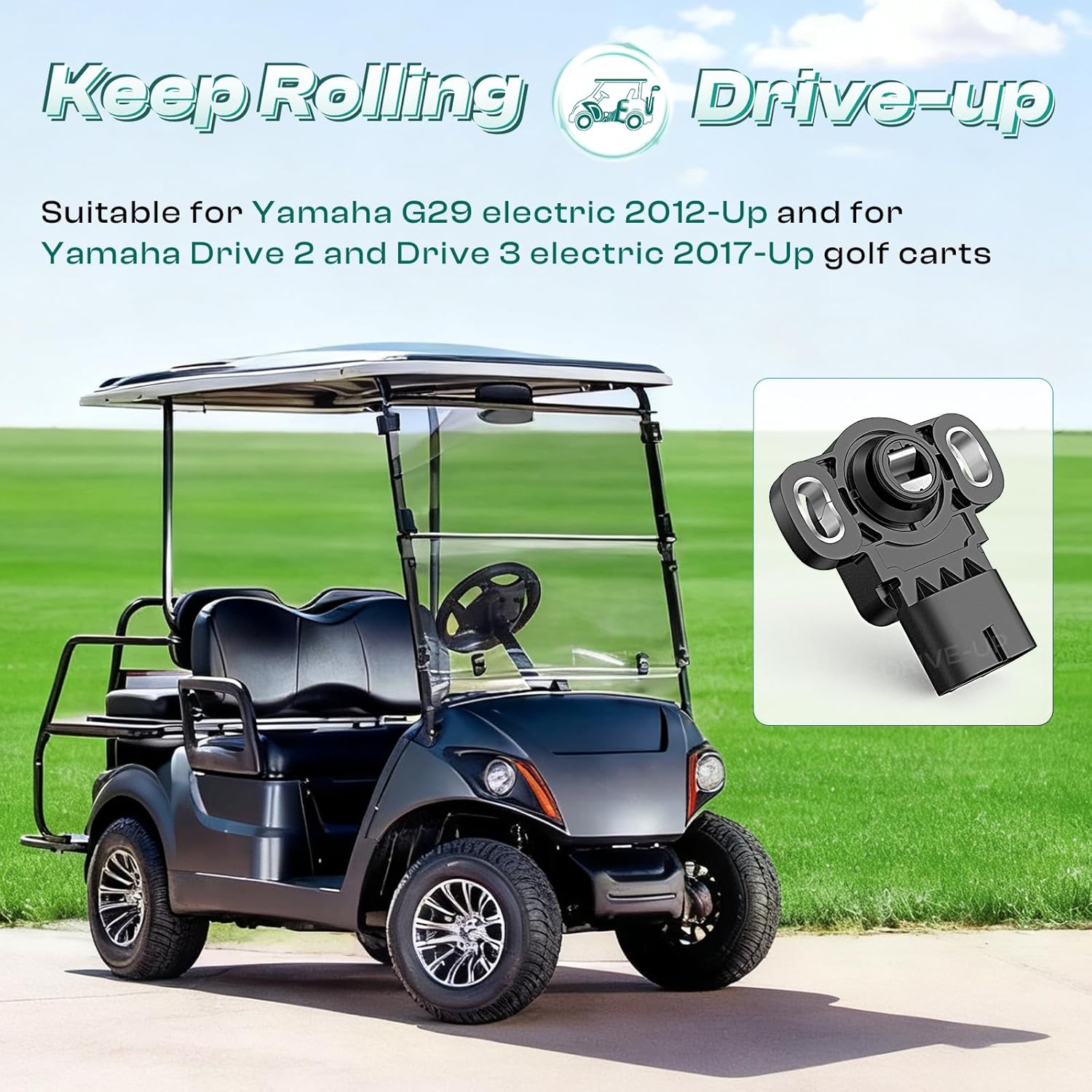 Yamaha G29 golf cart throttle sensor — view 3