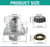 Club Car DS front hub assembly — view 4