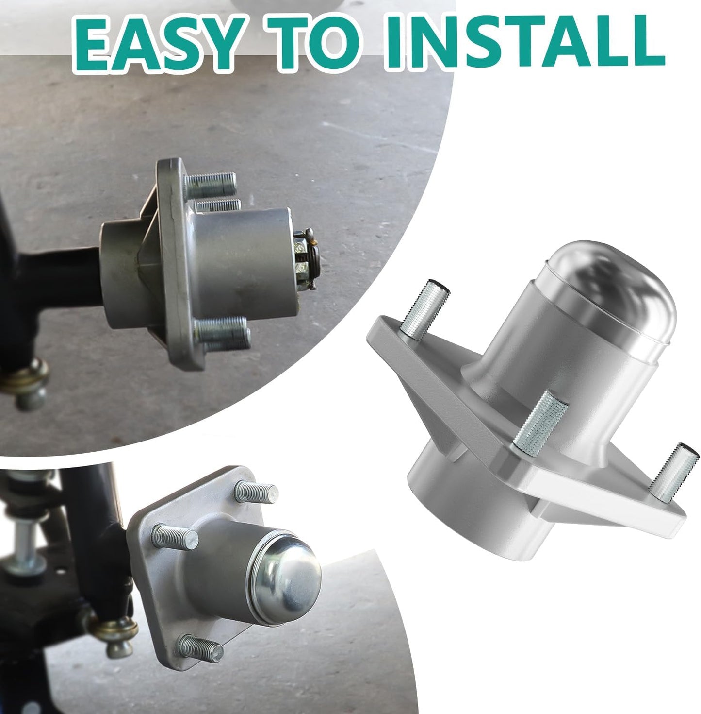Club Car DS front hub assembly — view 5