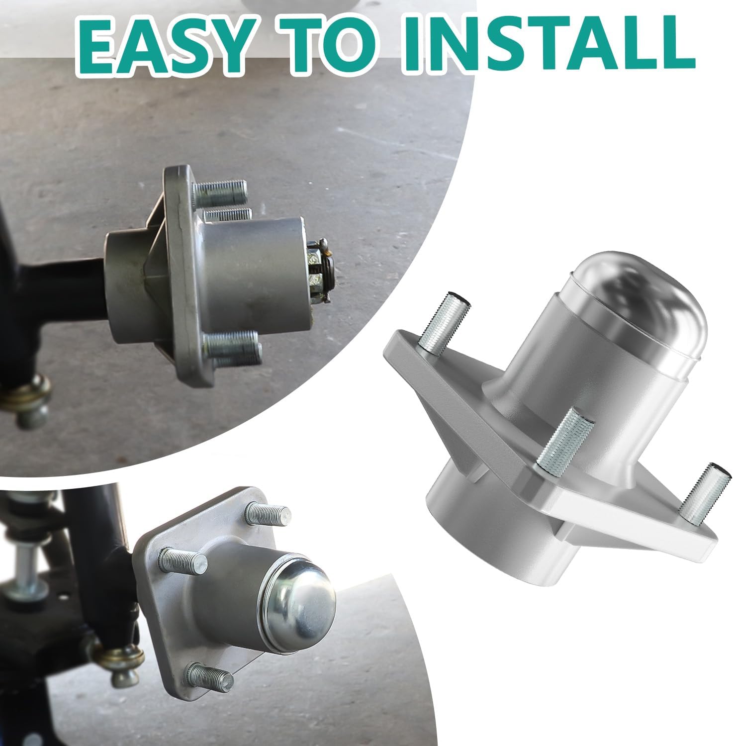 Club Car DS front hub assembly — view 5