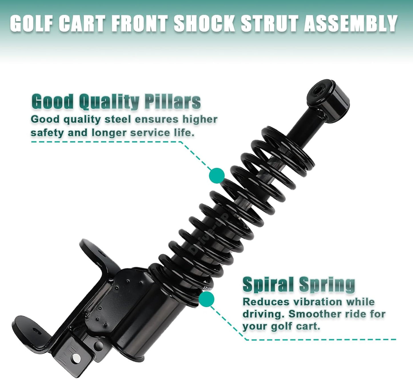 EZGO RXV front shock strut assembly — view 4