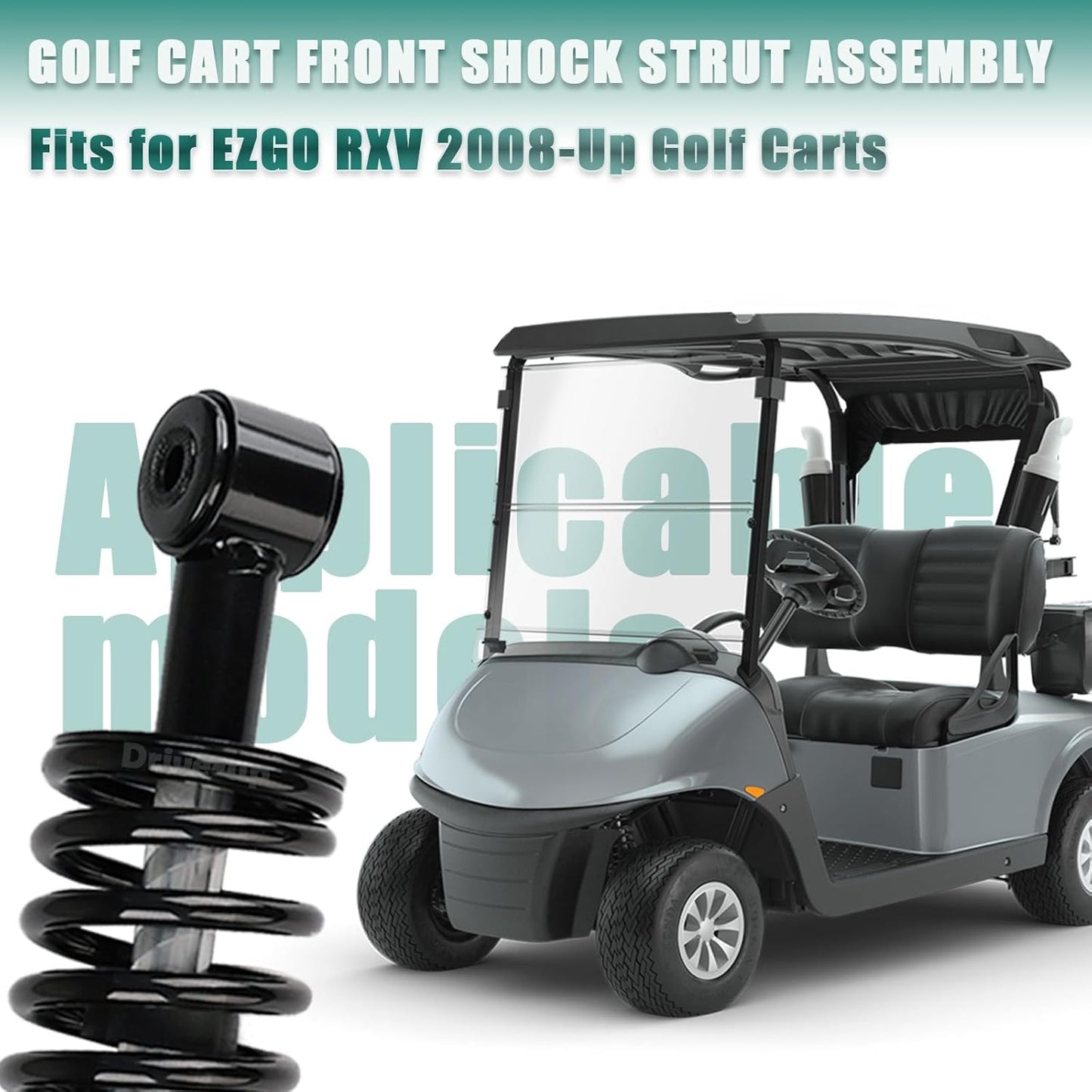 EZGO RXV front shock strut assembly — view 7