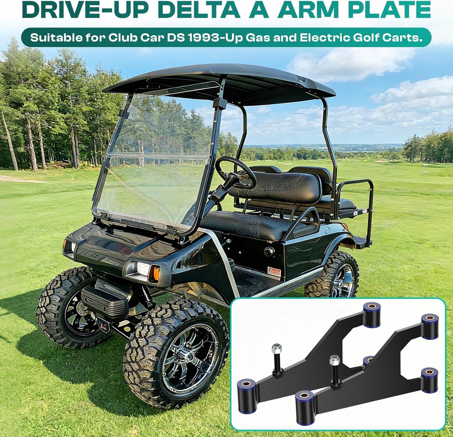 Club Car DS Delta A-plate assembly — view 7