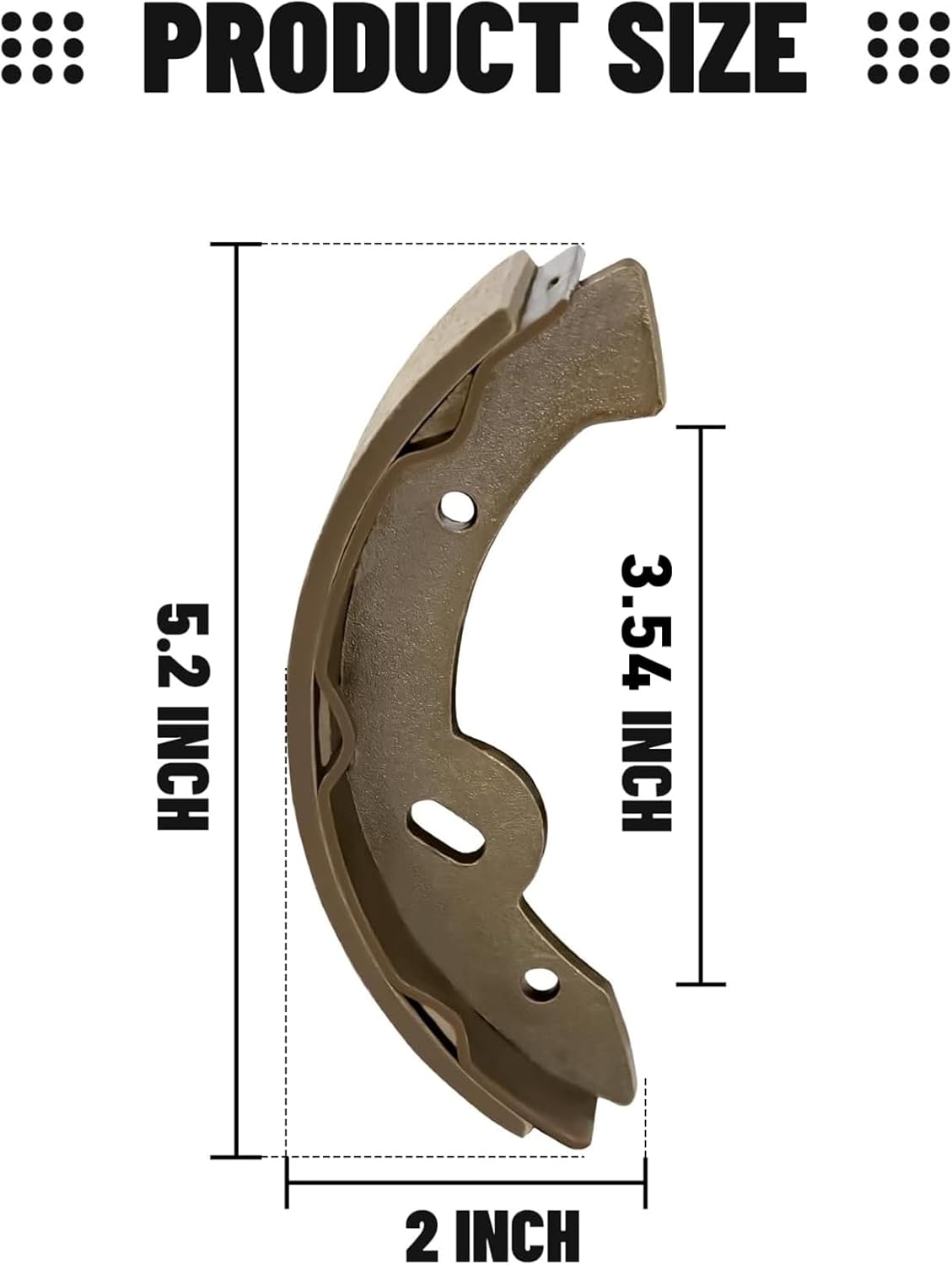 Golf cart brake shoes EZGO Yamaha — view 4