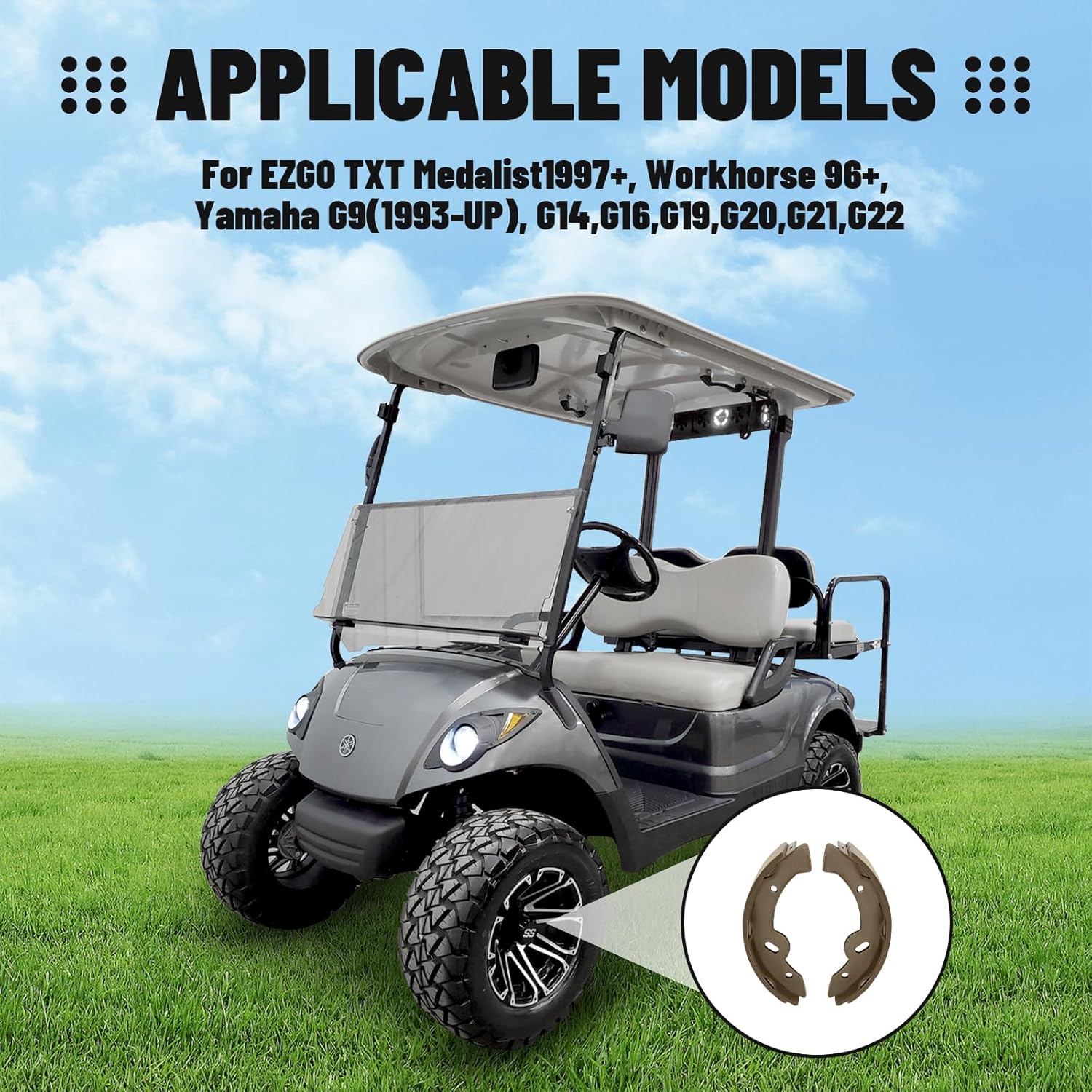 Golf cart brake shoes EZGO Yamaha — view 7