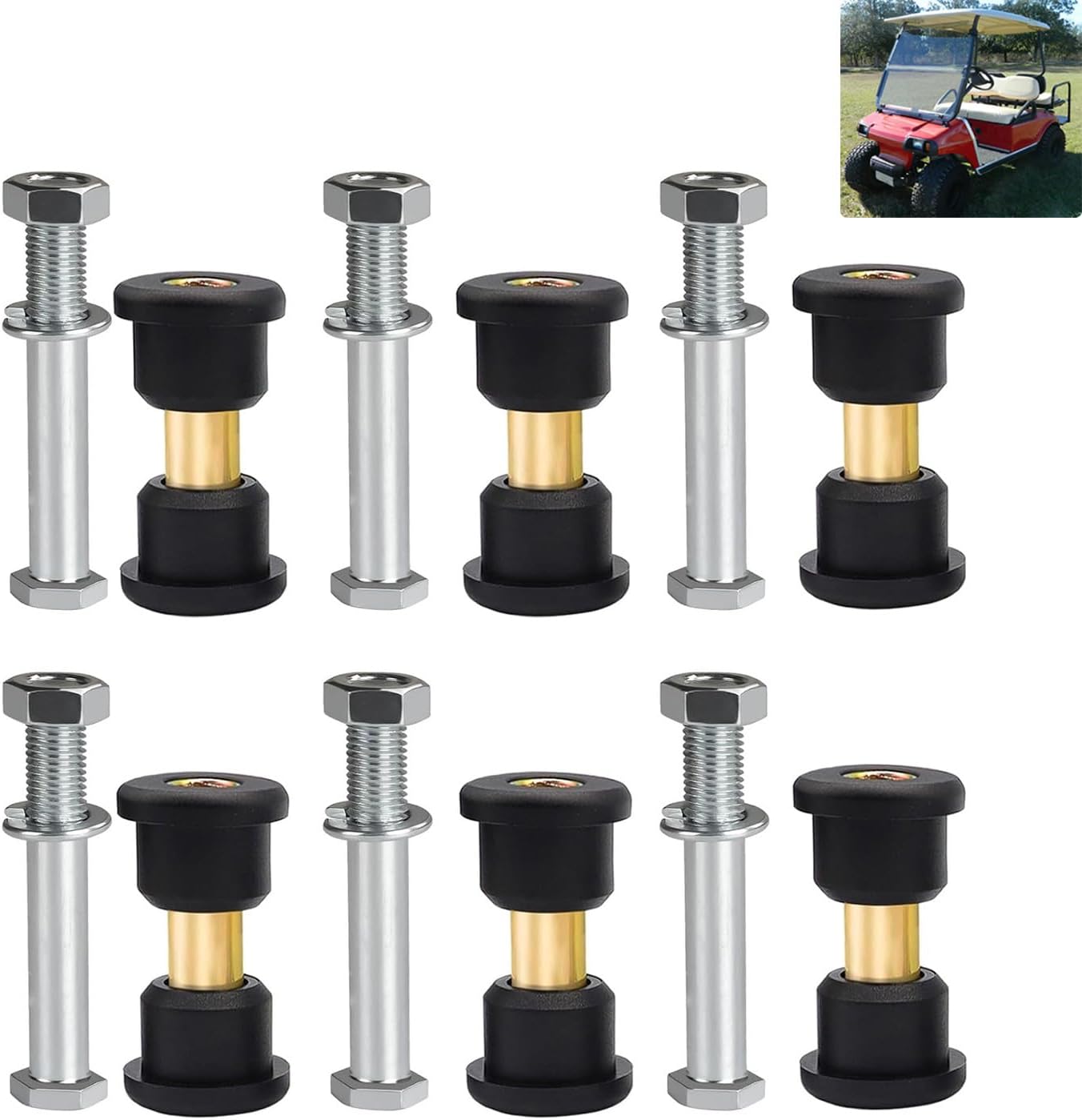 Club Car DS rear leaf spring bushing kit — view 2